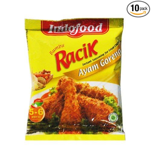 Indofood Racik Ayam Goreng Curry, 26 Gram (Pack of 10)