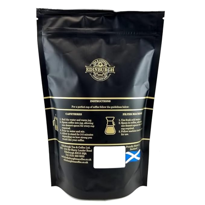 Edinburgh Tea & Coffee Irish Cream Ground Coffee, Alcohol-Free, Medium Roast, 7oz Bag (Pack of 2)