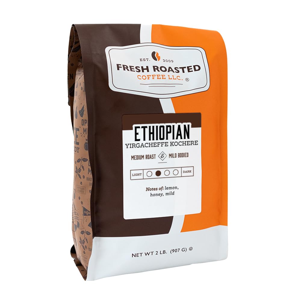 Fresh Roasted Coffee, Organic Papua New Guinea | USDA Organic, 100% Single Origin, Kosher | Medium Roast 5 lb (80 oz) Whole Bean