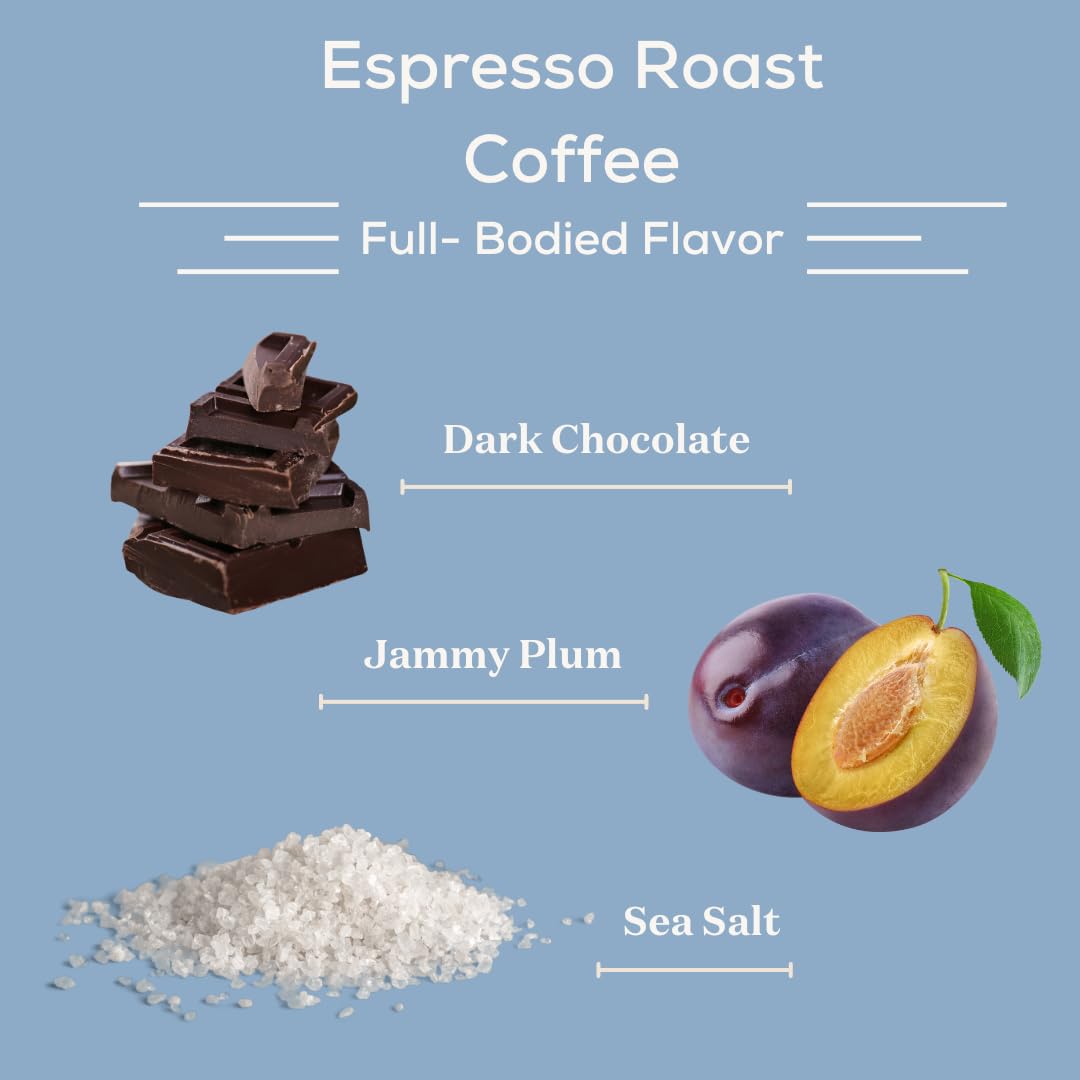 Stephen James Coffee, Premium Espresso Roast Ground Latin American 100% Arabica Coffee, 12 oz. Bag