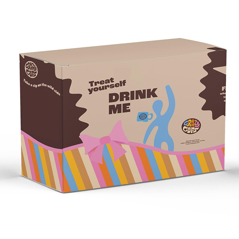 Crazy Cups Decaf Flavored Ground Coffee, Caramel Vanilla, in 10 oz Bag, For Brewing Flavored Hot or Iced Decaf Coffee