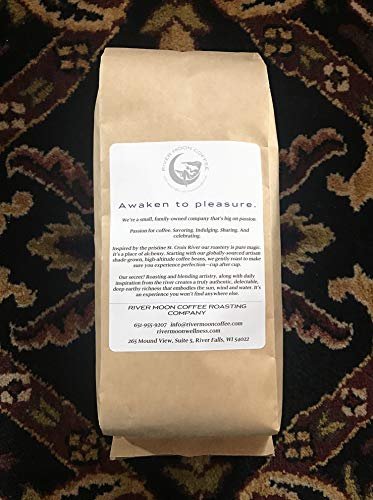 River Moon Coffee, Fade to Black Ground Coffee, Dark Roast, 16 Ounces, Extra Dark, Low Acidity, Non-GMO, Direct Trade, Fadernauts Blend