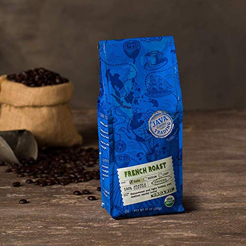 Java Trading Company Organic Ground Coffee, French Roast, 10 Oz