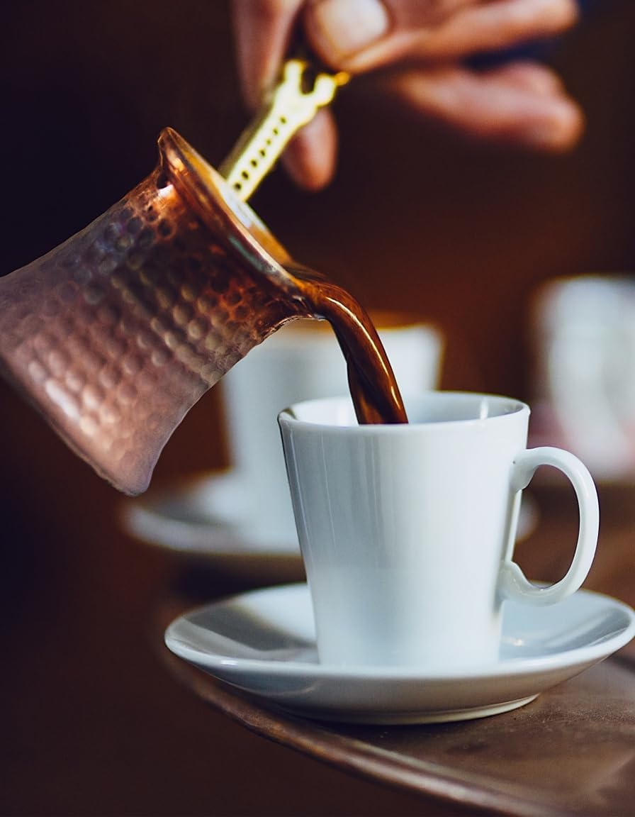 Turkish Coffee - Premium Arabica Beans - Rich, Velvety Flavor, Medium Roast, Ultra Fine Grind - (8 oz) - Traditional Turkish Taste - Turk Kahvesi