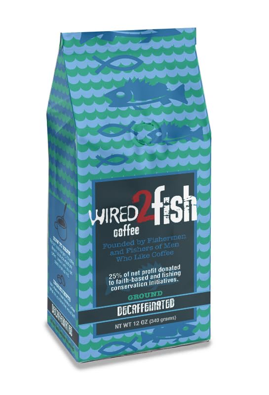 Wired2fish Coffee Medium Roast, Decaf, ground