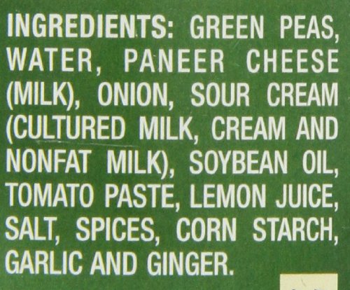 Jyoti Matar Paneer, 12 cans of 15 oz each, All Natural, Product of USA, Gluten Free, Vegetarian, BPA Free, Halal