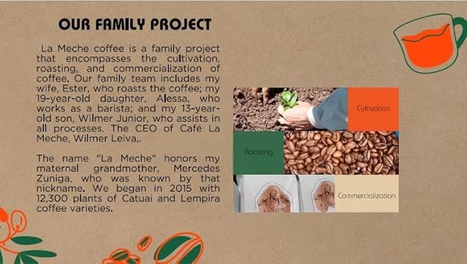 Café La Meche Honduran Ground Coffee 16 Ounces Geisha Exotic Coffee Variety