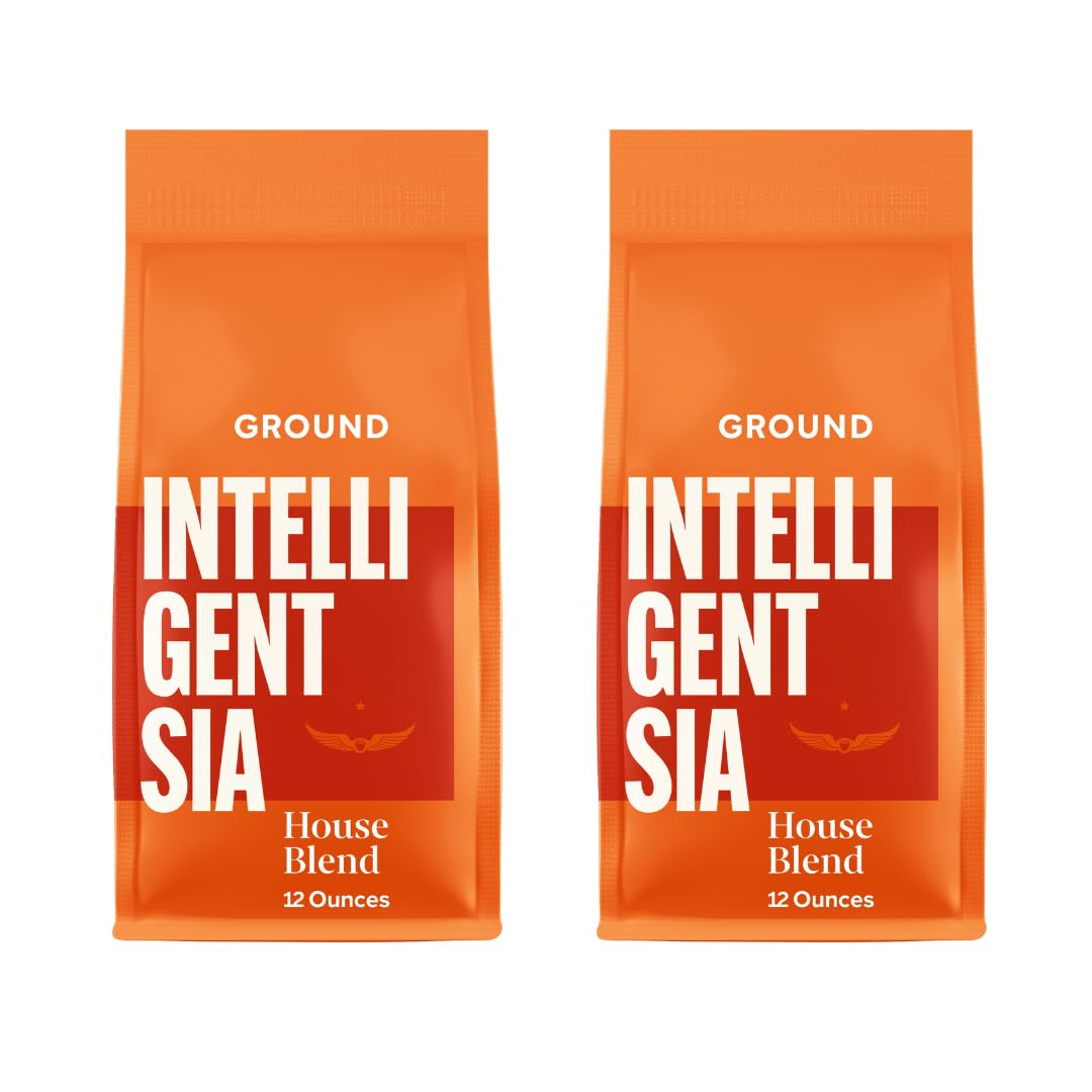 Intelligentsia Coffee, Light Roast Ground Coffee - House Blend 12 Ounce Bag
