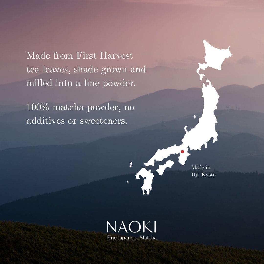 Naoki Matcha Superior Ceremonial Blend â€“ Authentic Japanese First Harvest Ceremonial Grade Matcha Green Tea Powder from Uji, Kyoto (40g / 1.4oz)