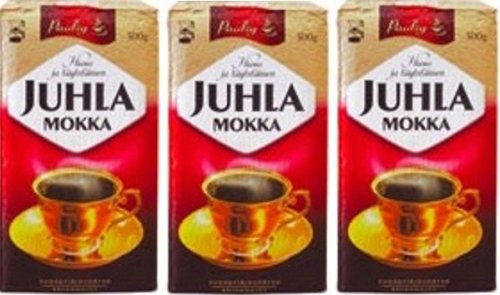 Paulig Juhla Mokka Coffee 500g Bag 3 Pack Imported From Finland
