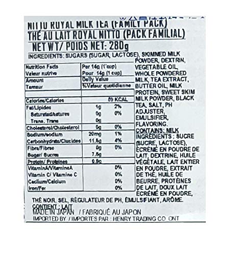 Nitto Kocha Instant Royal Milk Tea 280g