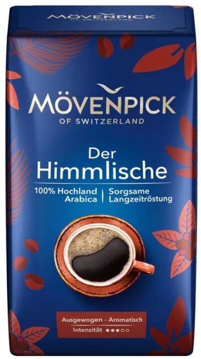Mövenpick Himmlische Original German roast ground coffee 500g (pack of 2)