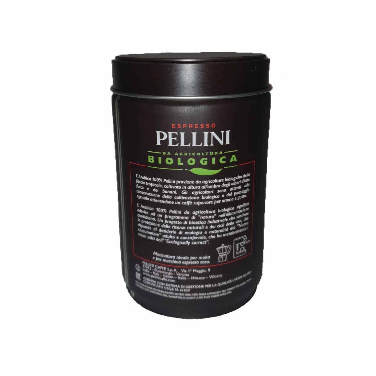Pellini Organic Ground Medium Roast Arabica Coffee 250g (8.8oz)