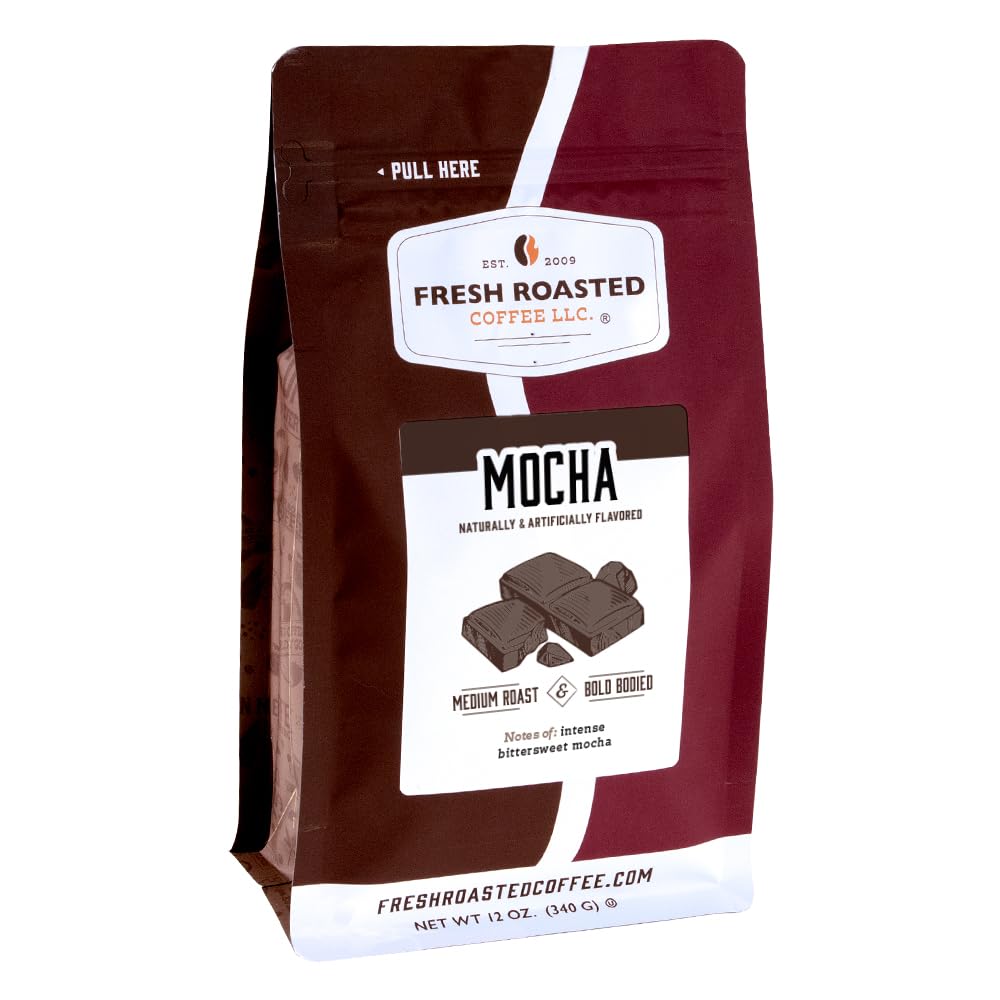 Fresh Roasted Coffee, Amaretto Flavored Coffee, 12 oz, Medium Roast, Kosher, Ground