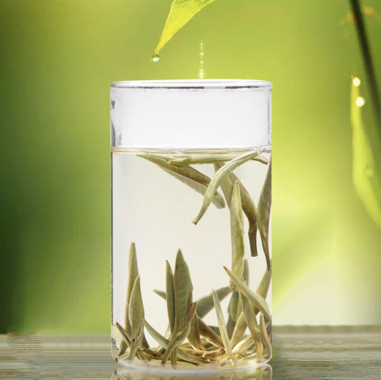 Premium White Silver Needle Tea Bags - Bai Hao Yinzhen Tea Triangles - Chinese Silver Tip White Tea - Low Caffeine Level