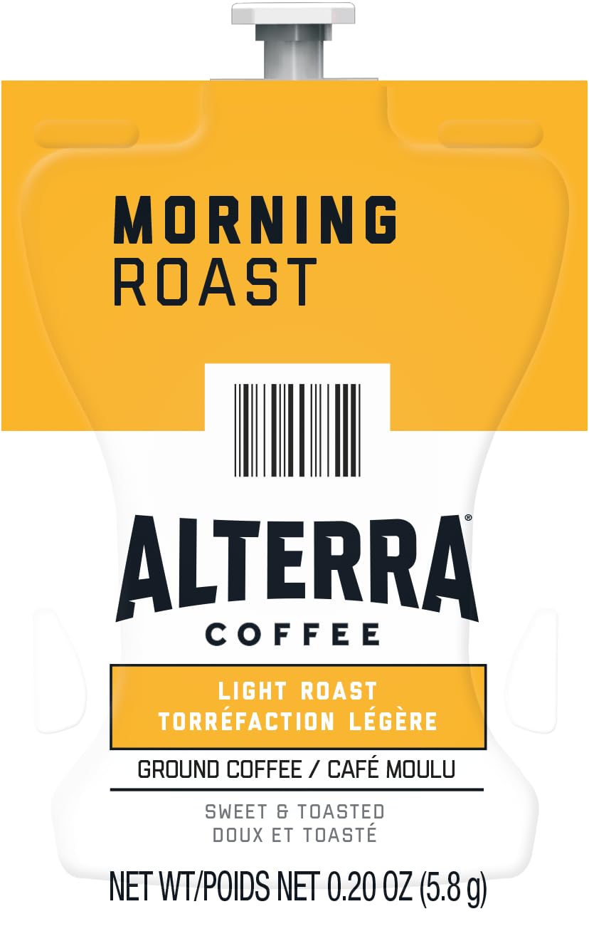 ALTERRA Coffee Morning Roast Single Serve Freshpacks for MARS DRINKS FLAVIA Brewer, 20 Packets
