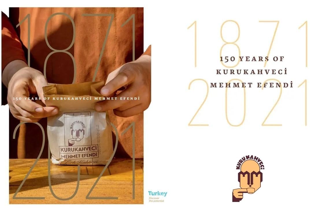 KURUKAHVECI MEHMET EFENDI Decaffeinated Turkish Coffee, Arabica Beans, Roasted Ground,Fresh, Medium to Heavy-bodied, Original Taste Since 1871 (1.76 OZ / 50 Gr)