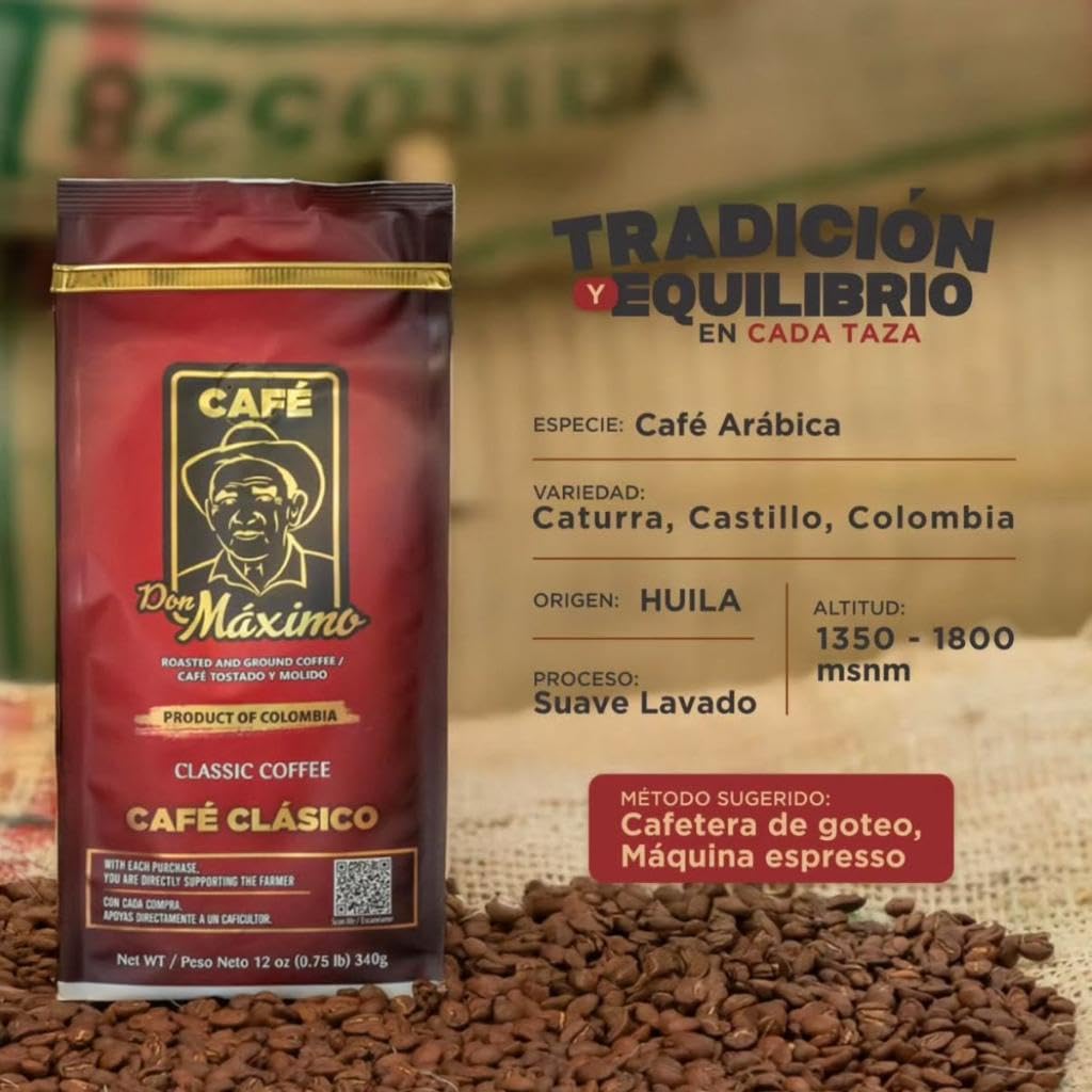 "MugCoffeeTown Colombian Roasted & Ground Coffee – Original Flavor (500g)"