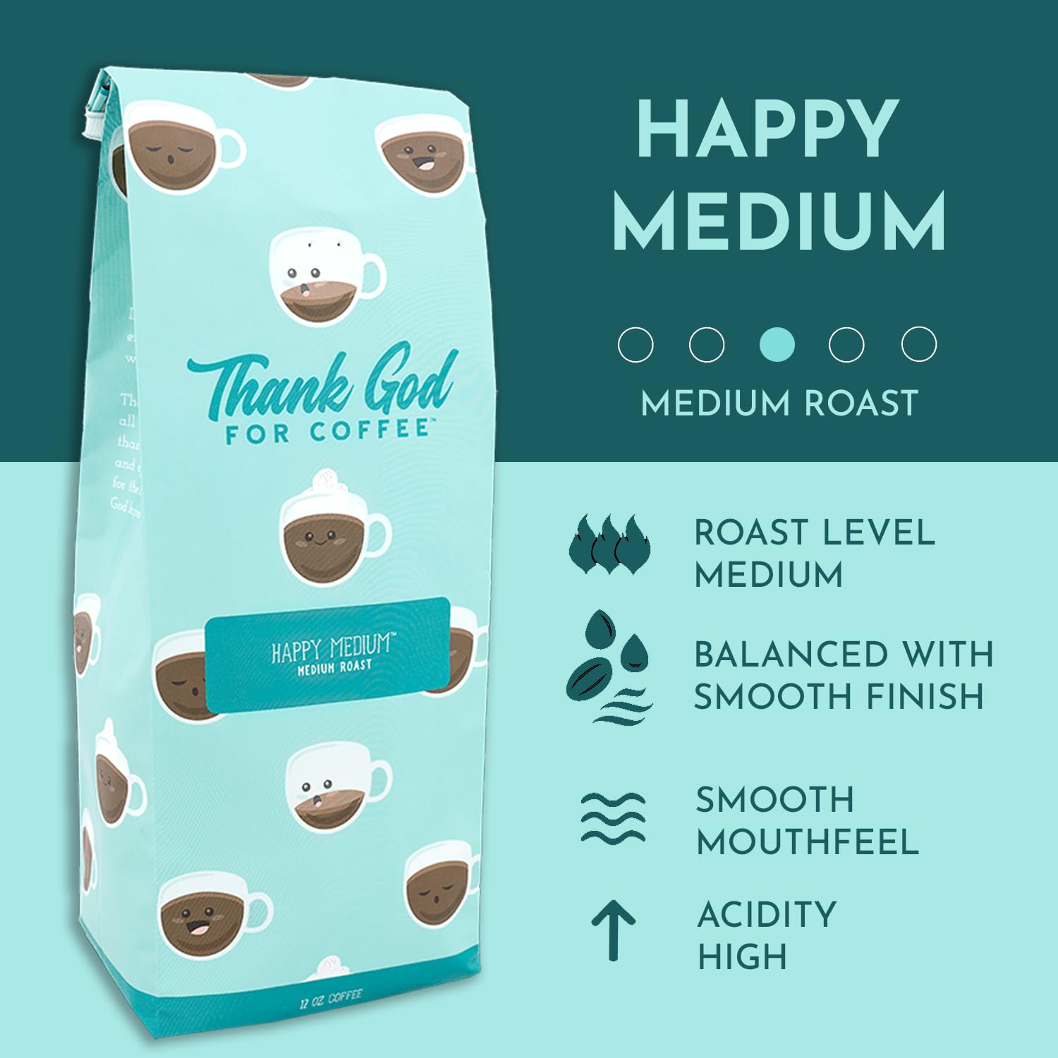 Happy Medium Medium Roast (Ground)
