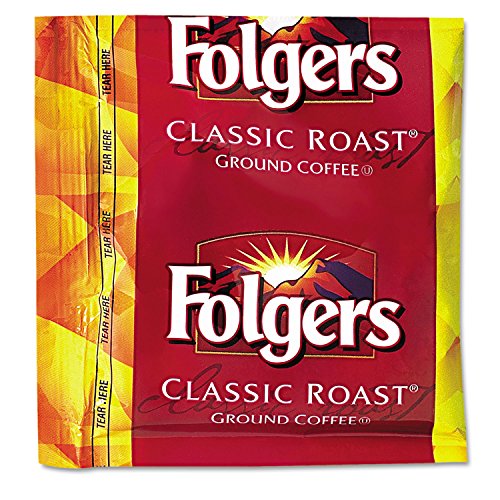Folgers 06125 Coffee, Classic Roast, .9oz Fractional Packs, 36/Carton