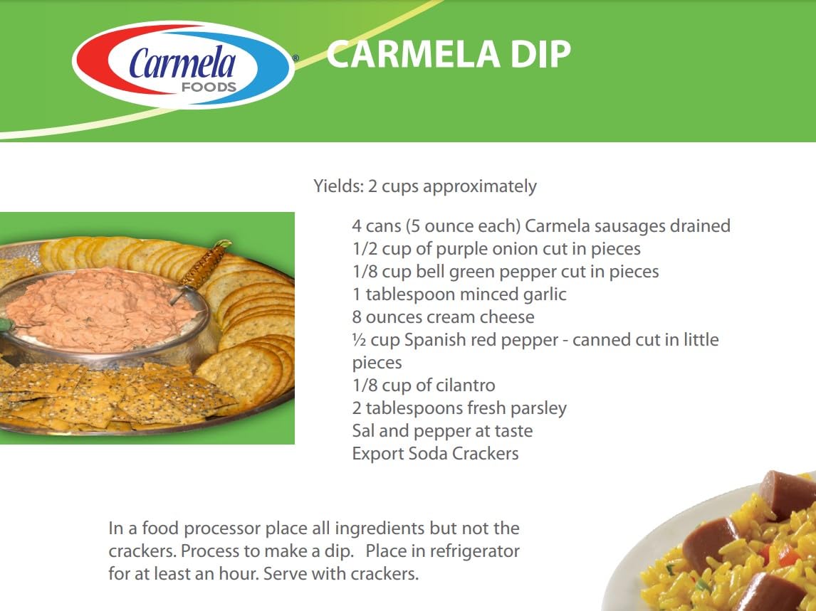 Carmela Chicken Sausage and Bouillon, Natural Smoke Flavor, 5 oz (Pack of 8)