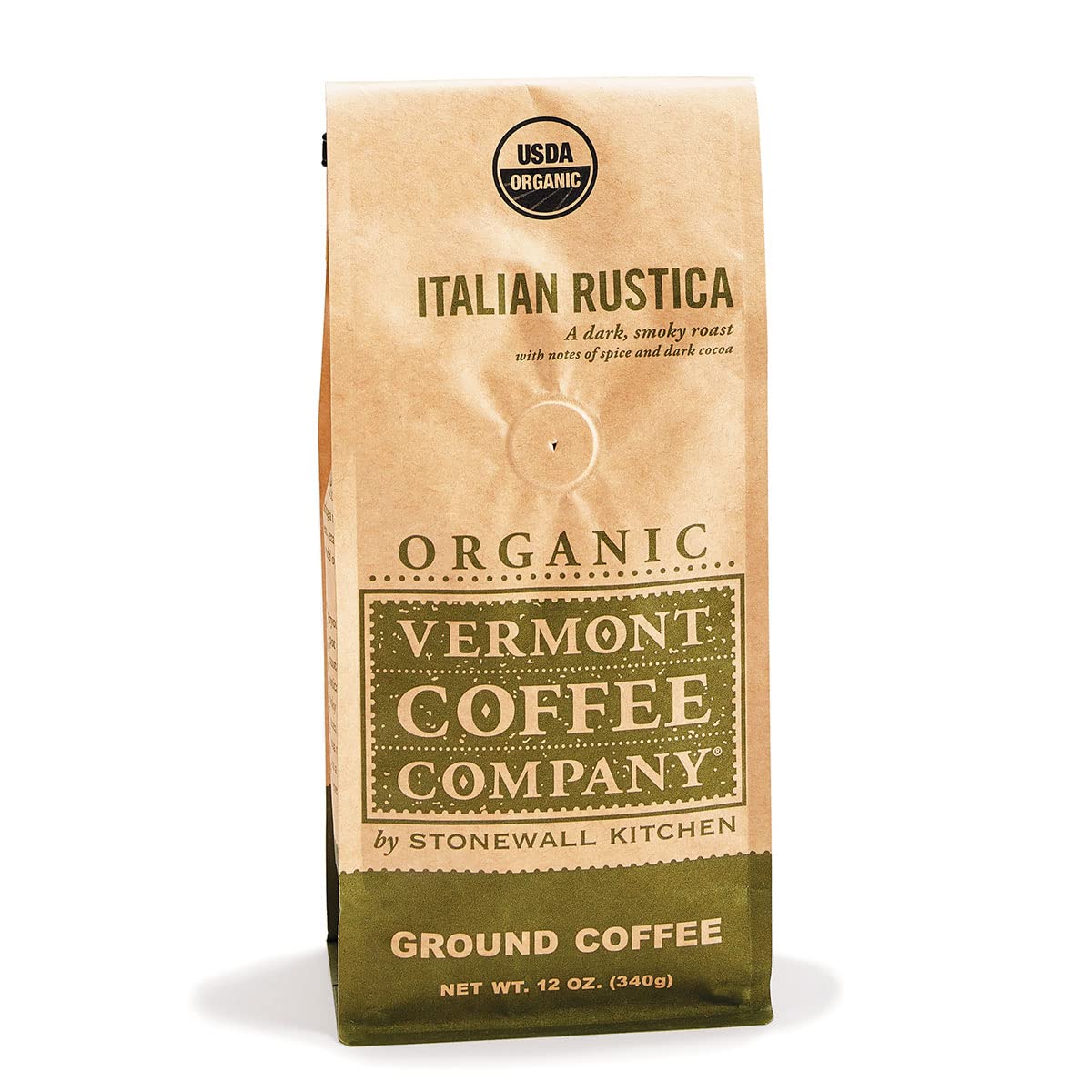 Vermont Coffee Company Organic Italian Rustica Ground Coffee, 12 oz
