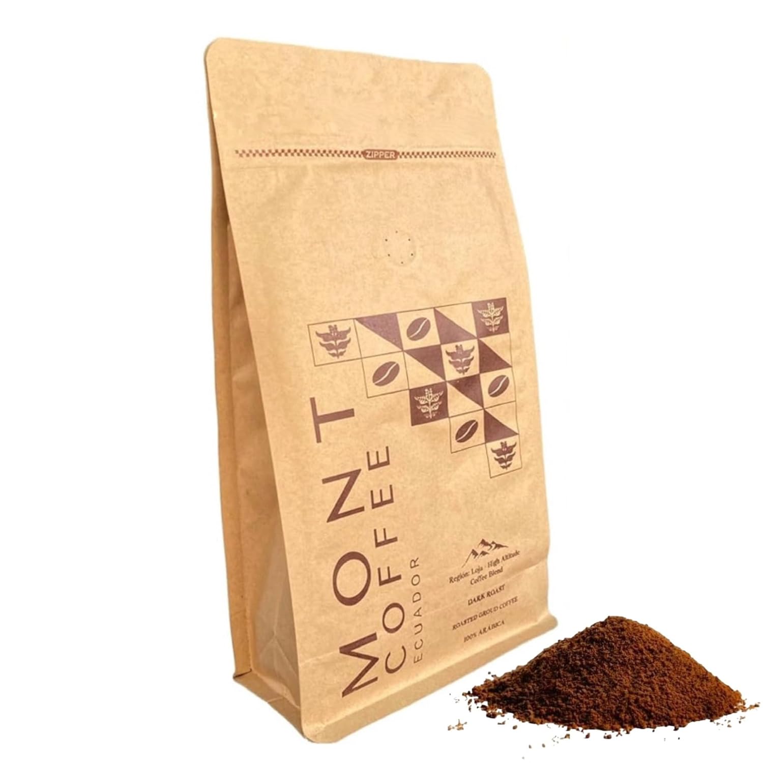 Mont Coffee Ecuador | Dark Roast | 16 oz Ecuadorian | 100% Arabica | Premium | Fresh Roast| Sourced Directly from Our Farms