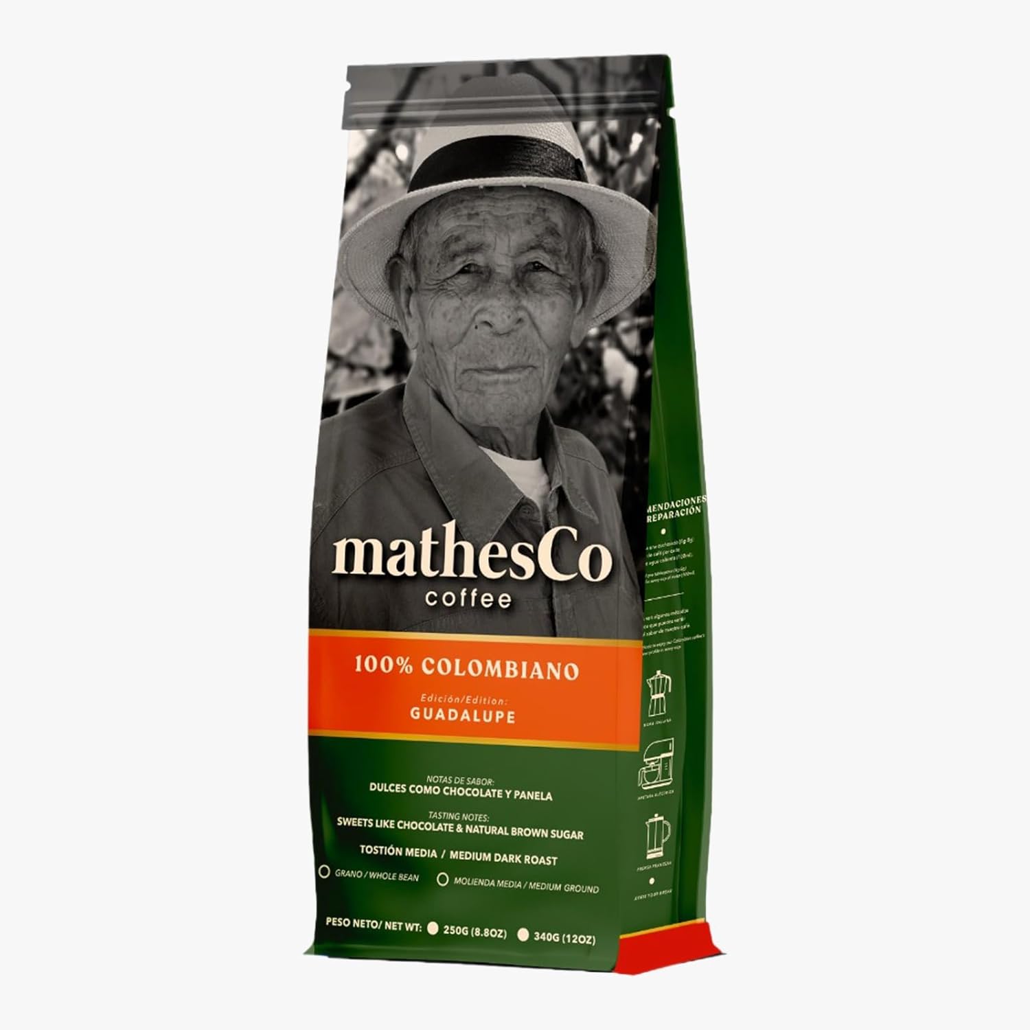 Ground Medium Dark Roast mathesCo Coffee 340gr