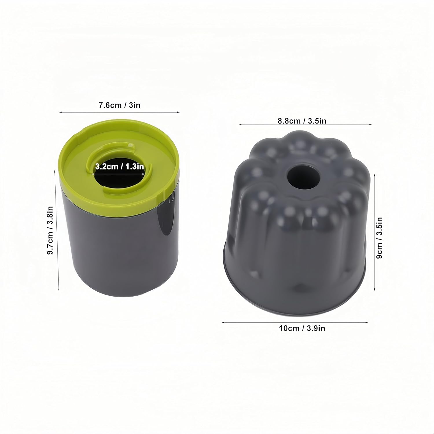 Coffee Grounds Container, Capsule Coffee Waste Box, Push Type Separation Design, Ideal for Knock Box Espresso and Kitchen Accessories