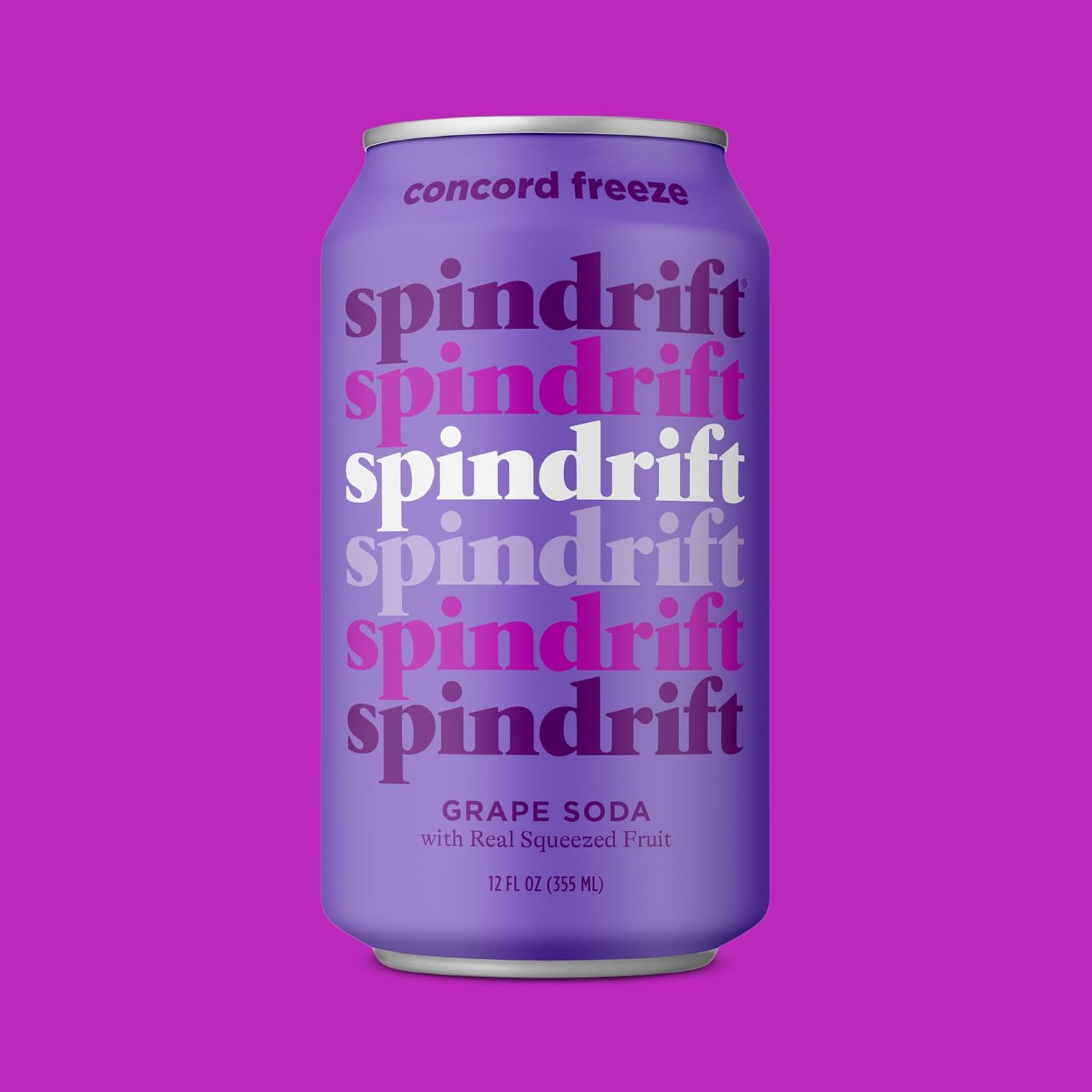 Spindrift Concord Freeze Soda Made With Real Squeezed Fruit 12 Pack Case