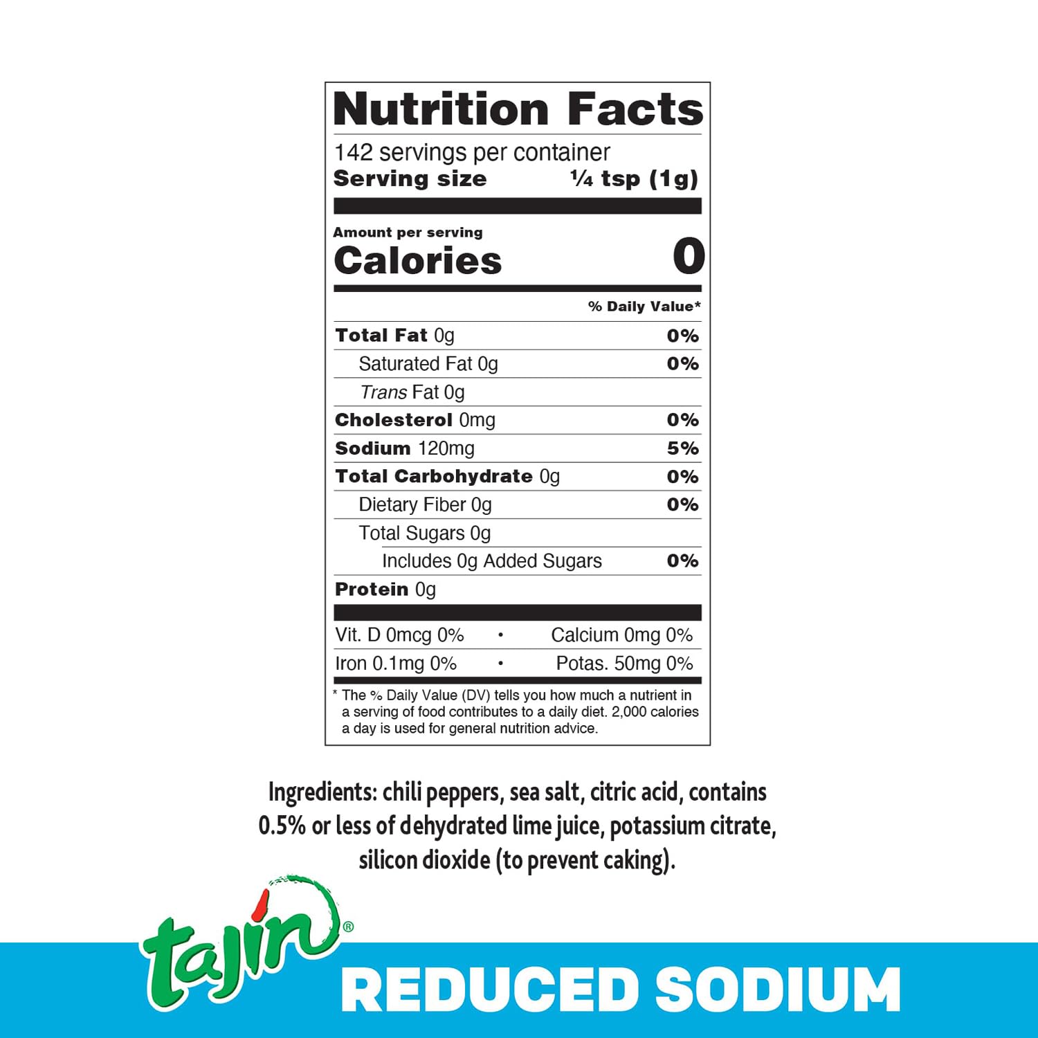 Tajín Clásico Reduced Sodium Seasoning 5 oz (Pack of 1)