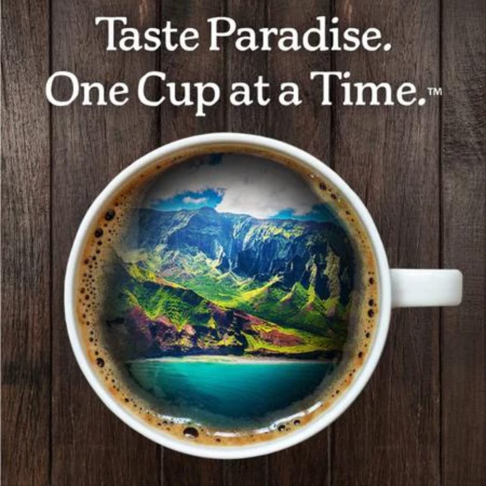 Kauai Hawaiian Ground Coffee, Coconut Caramel Crunch Flavor, Hawaiian Coffee from Hawaii's Largest Coffee Grower - Bold, Rich Blend, 10 Ounce (Pack of 4)
