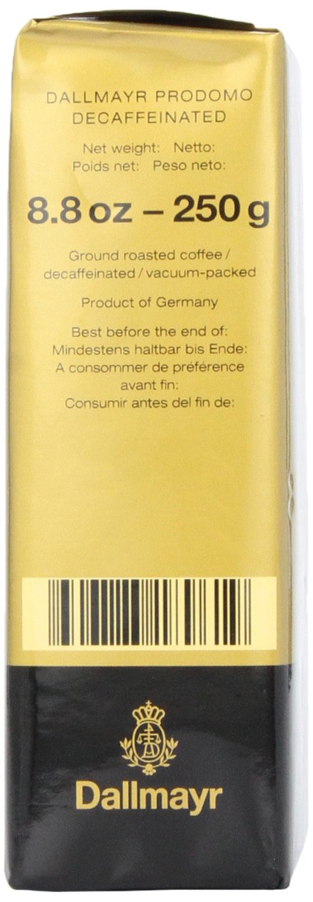 Dallmayr Prodomo Decaffeinated Ground Coffee, 8.8 Ounce