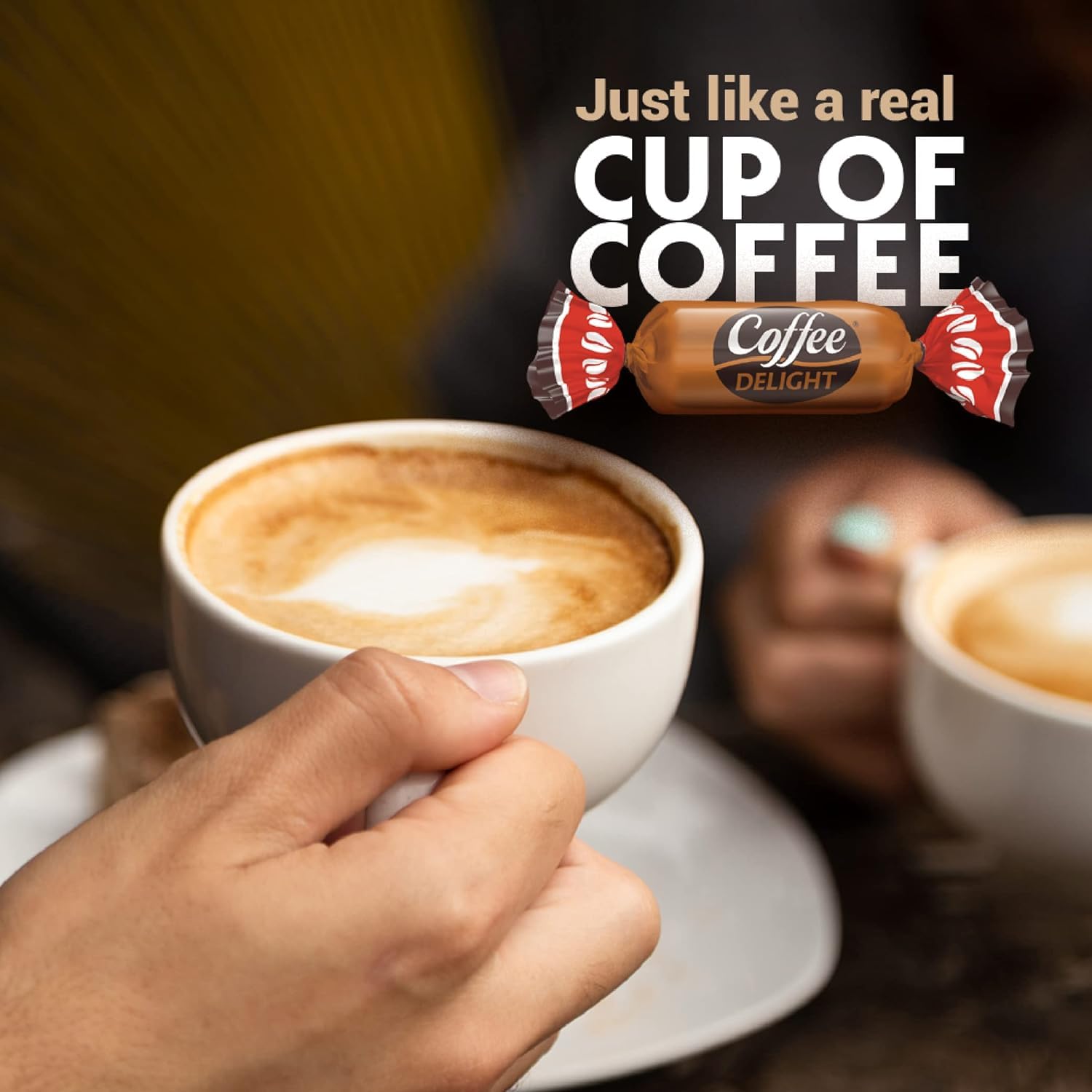 Colombina Coffee Delight Chewy Candy, Gluten-Free Soft Chewy Coffee Candies Made w/Authentic Colombian Coffee, 1 Pack (100 Count)