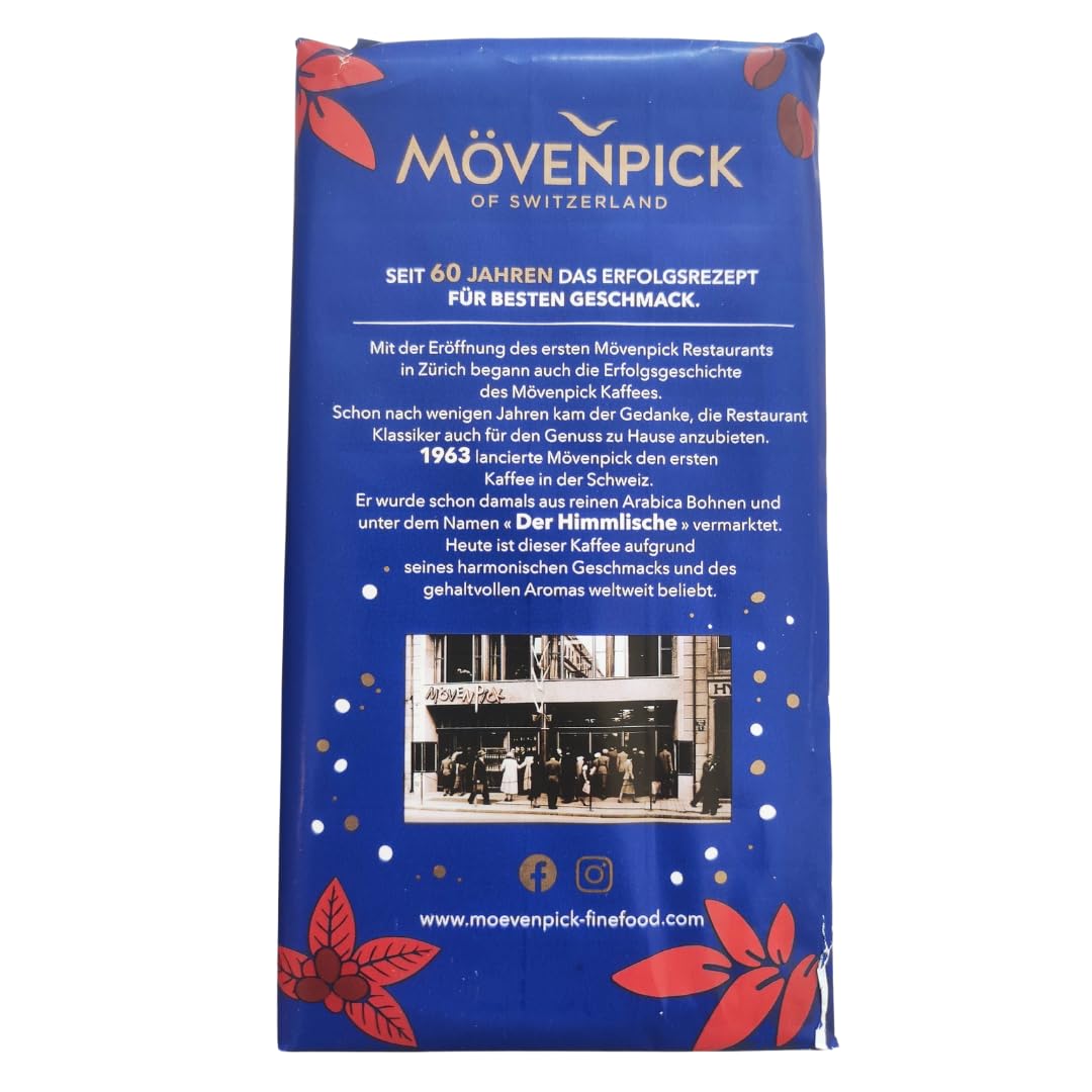Mövenpick Himmlische Original German roast ground coffee 500g (pack of 2)