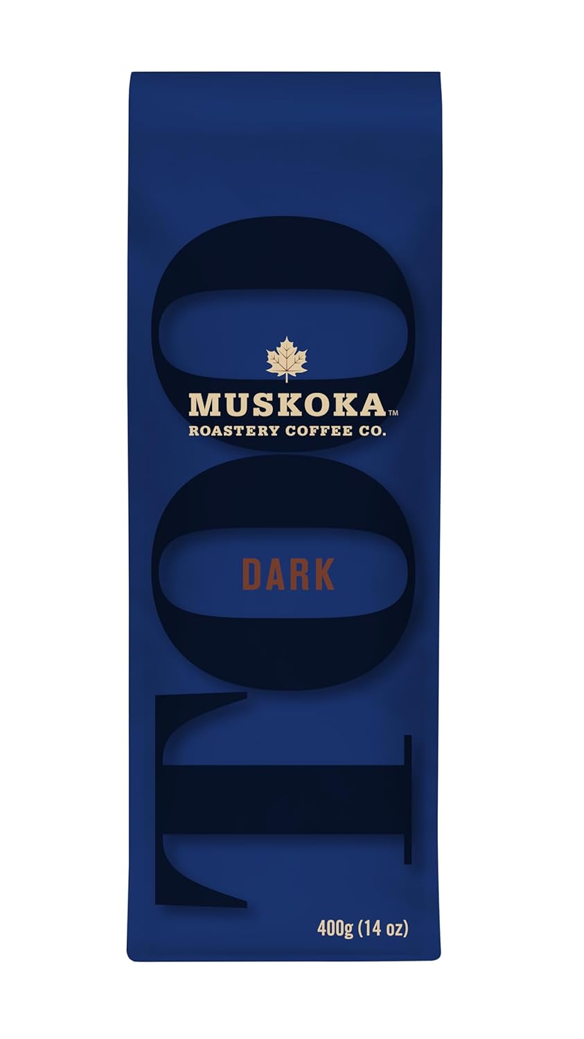 Muskoka Roastery Coffee, TOO Dark, Very Dark Roast, Ground Coffee, 14 oz.