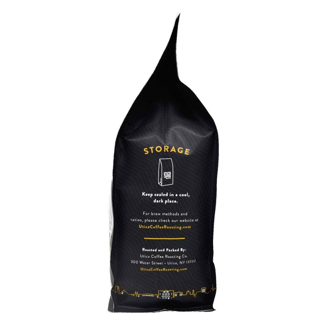 Utica Coffee Roasting Co. House Blend| Specialty Medium Roasted Ground Coffee | 16 OZ Reclosable Bag