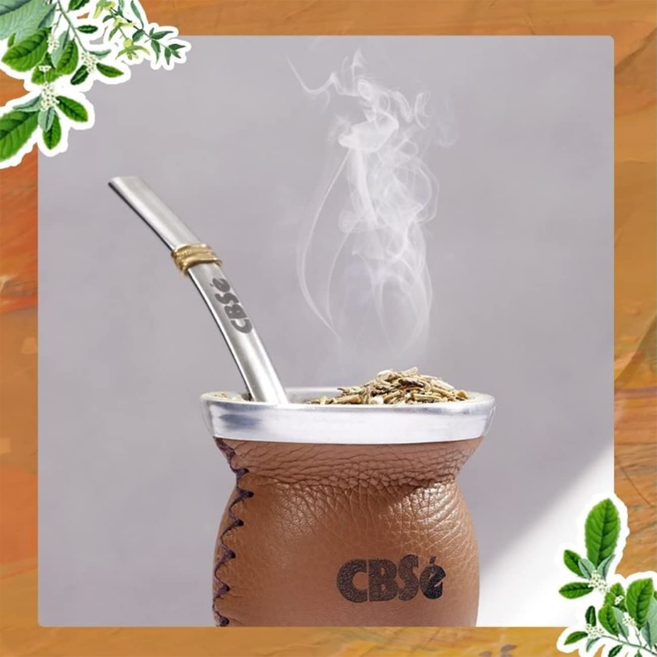 YERBA MATE CBSE ORANGE FLAVOR - SABOR NARANJA 500 GR/1.1 LB (2PACK)
