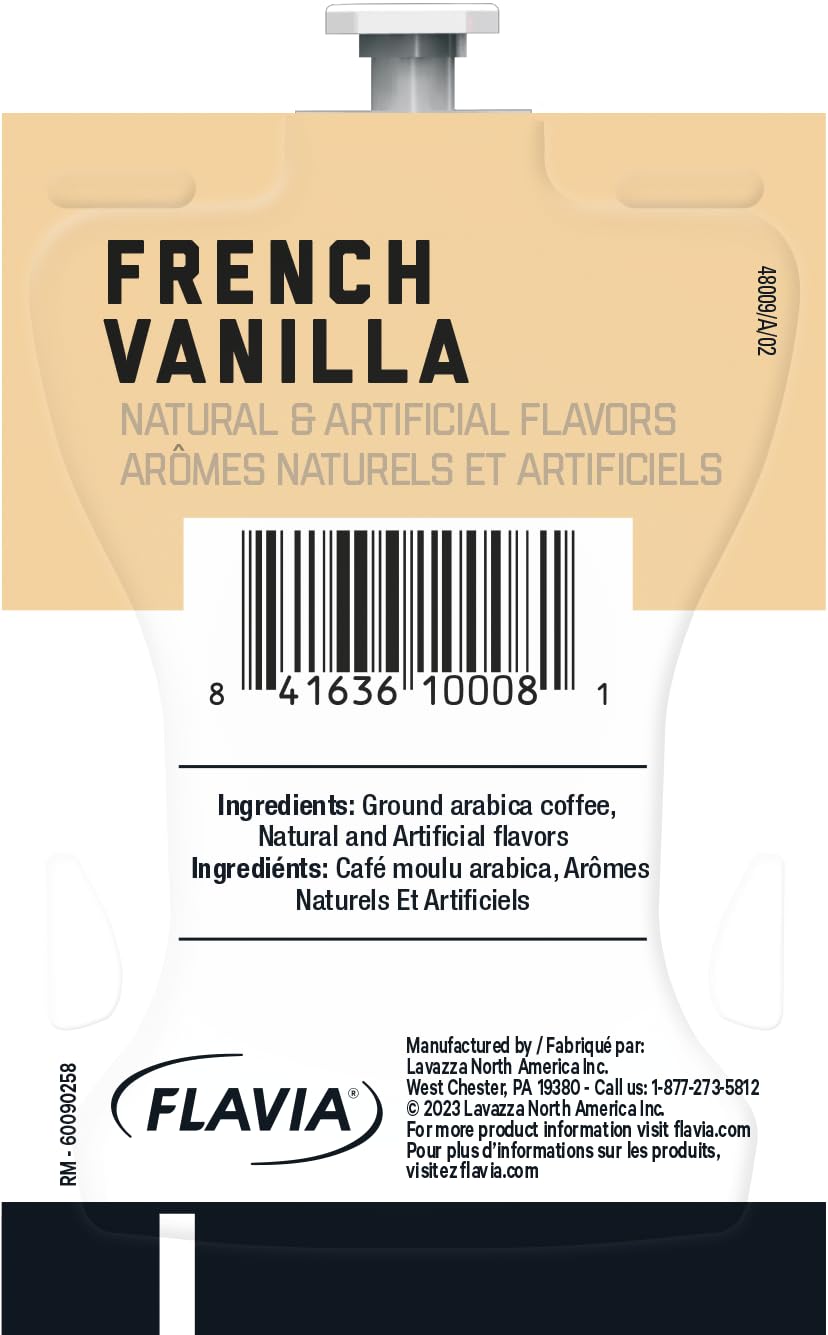 FLAVIA ALTERRA COFFEE, French Vanilla, 20-Count Freshpacks (Pack of 1 Rail)