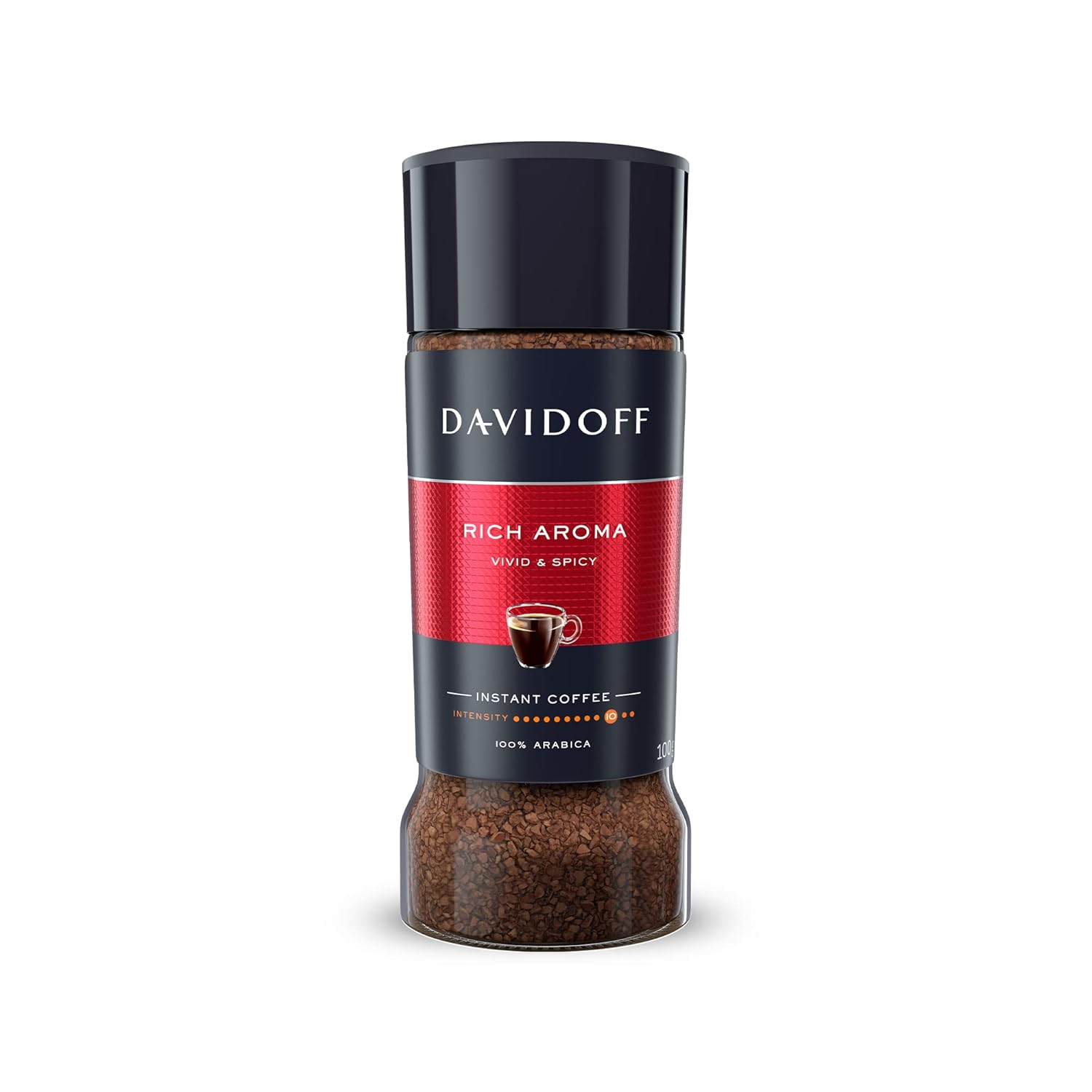 Davidoff Espresso 57 Intense Fine & Rich Aroma Instant Ground Coffee, 100 g, Pack of 3, Glass Bottle