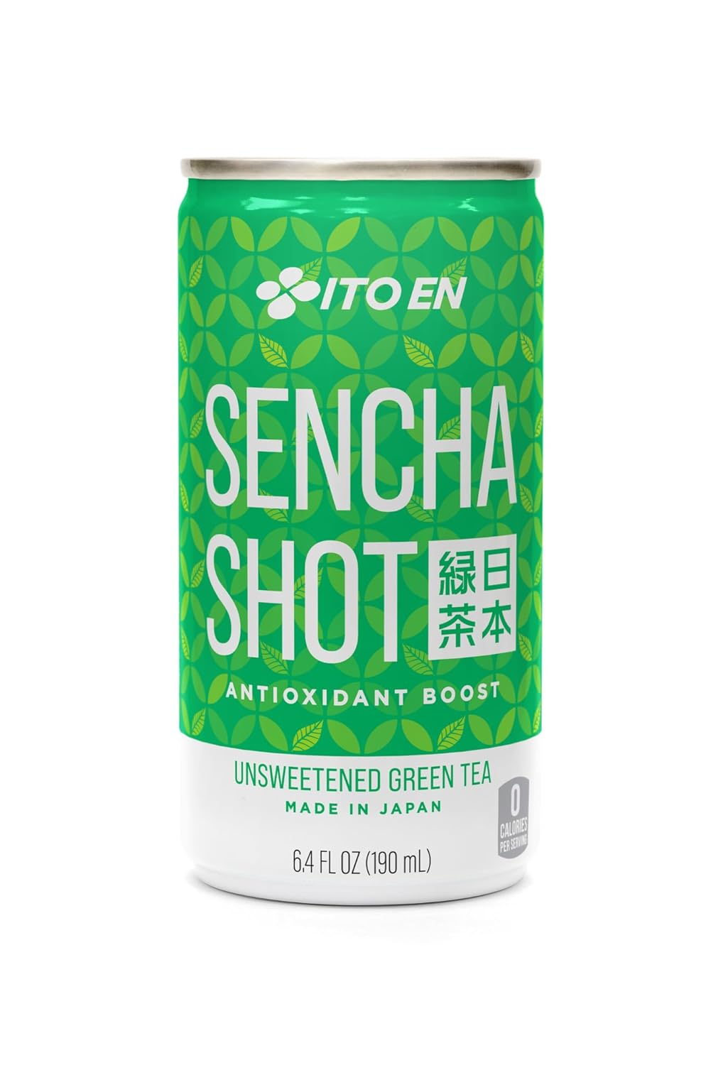 Ito En Sencha Shot, Japanese Green Tea, 6.4 Ounce (Pack of 30), Unsweetened, Zero Calories