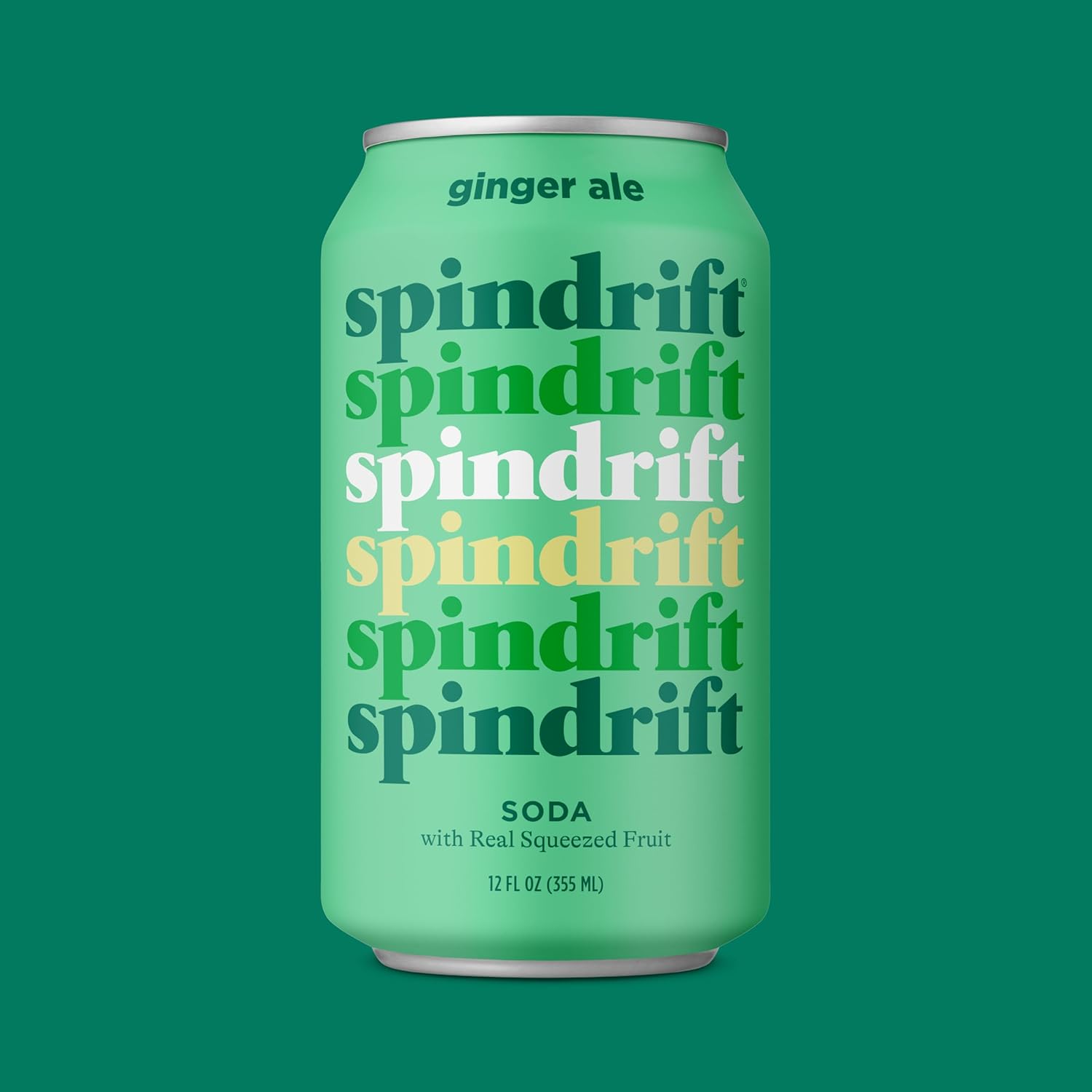 Spindrift Soda Ginger Ale Soda Made with Real Squeezed Fruit 12 Pack Case