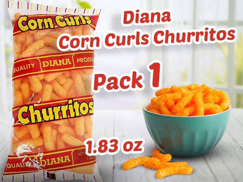 Prodiana Corn Curl Snack 1.83 oz - Churritos (Pack of 1)