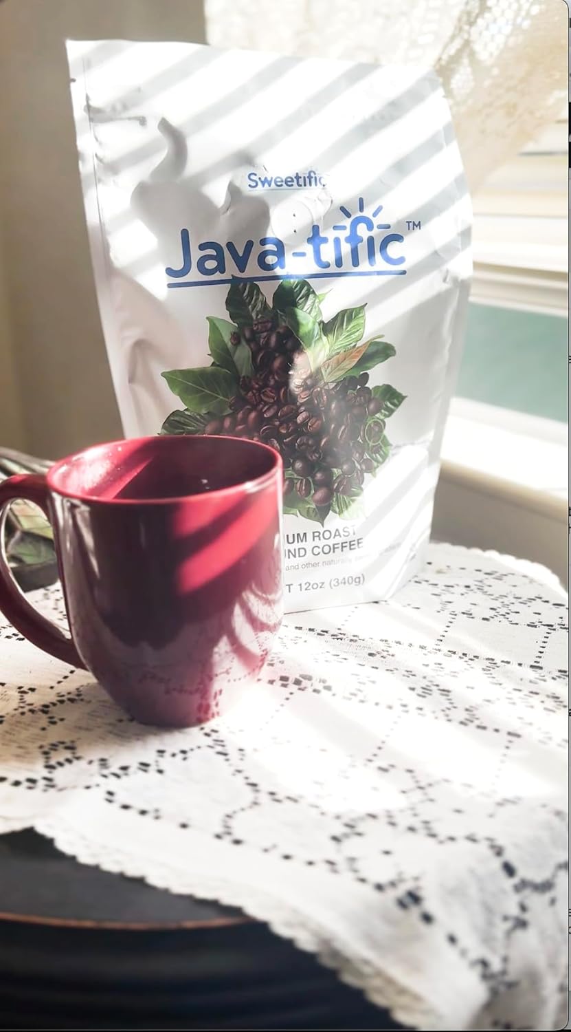 Allulose Coffee Super Smooth Medium Roast Ground Coffee Sweet but not sugary, Zero Calories