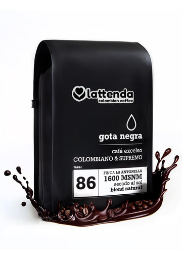 Lattenda Gota Negra Medium Roast Specialty Coffee (Ground) 340 Gr. - Caf Especial Colombiano Tostado