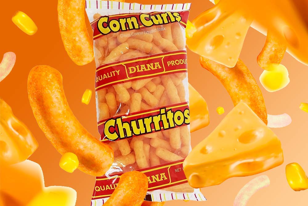 Prodiana Corn Curl Snack 1.83 oz - Churritos (Pack of 1)