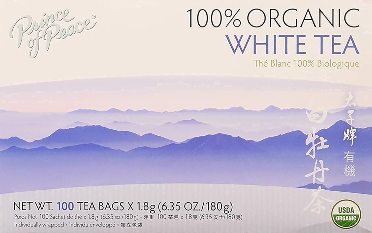 Prince of Peace® Organic White Tea 100ct