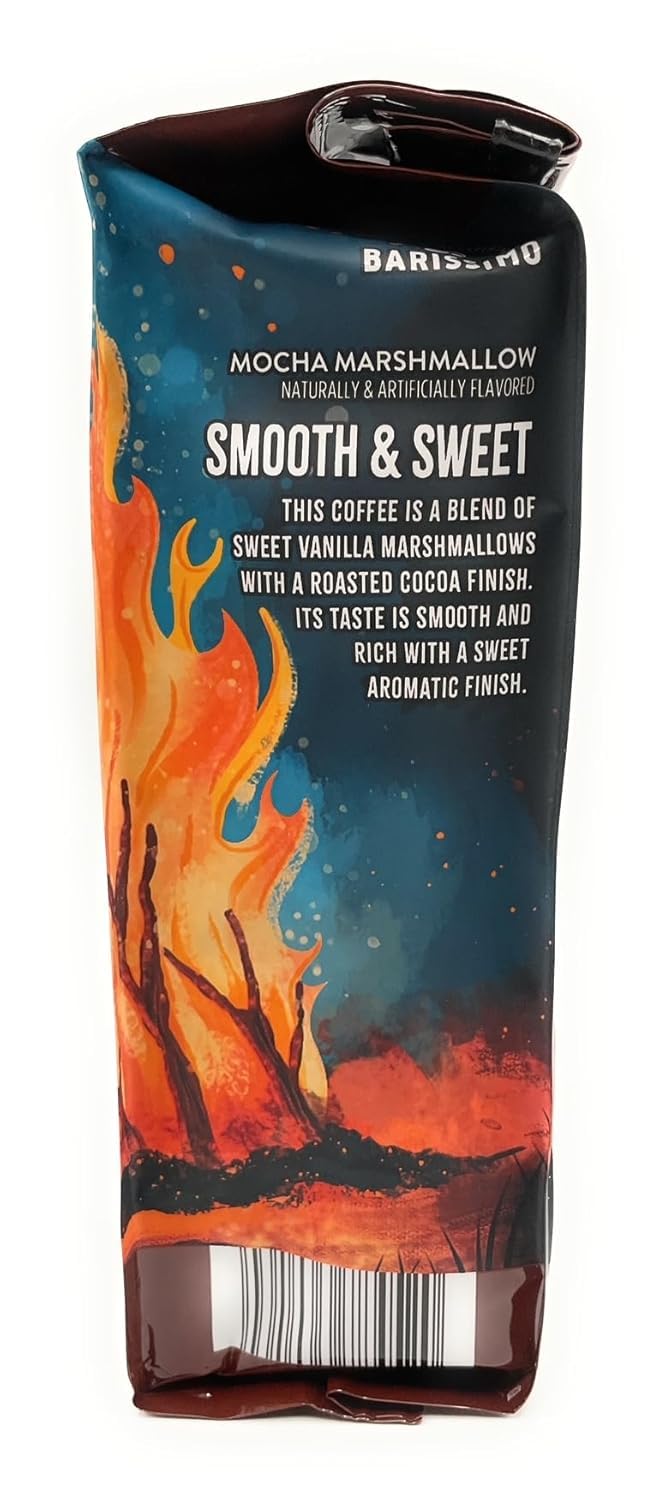Mocha Marshmallow Light Roast Ground Arabica Coffee, Barissimo 11oz/311 g – Pack of 1