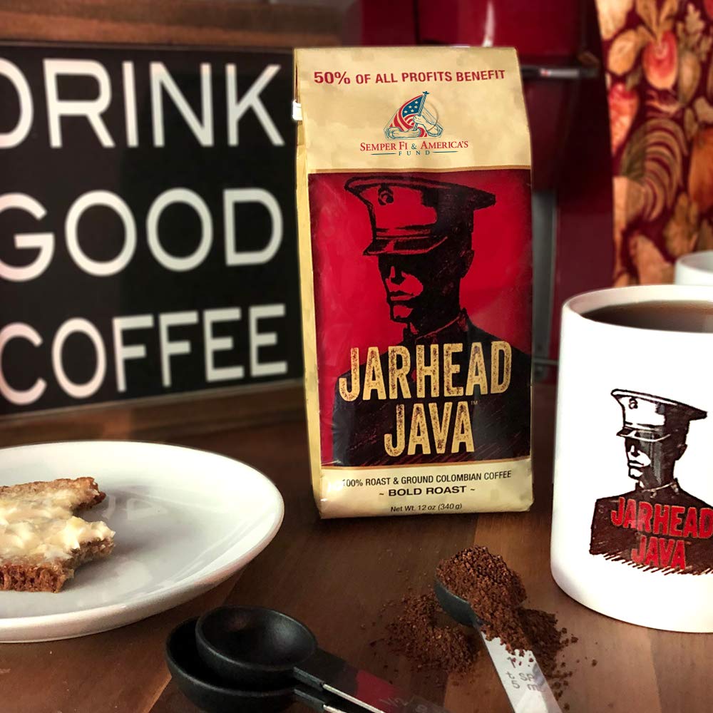 Jarhead Java Coffee (Bold Roast & Ground, 12-ounce)