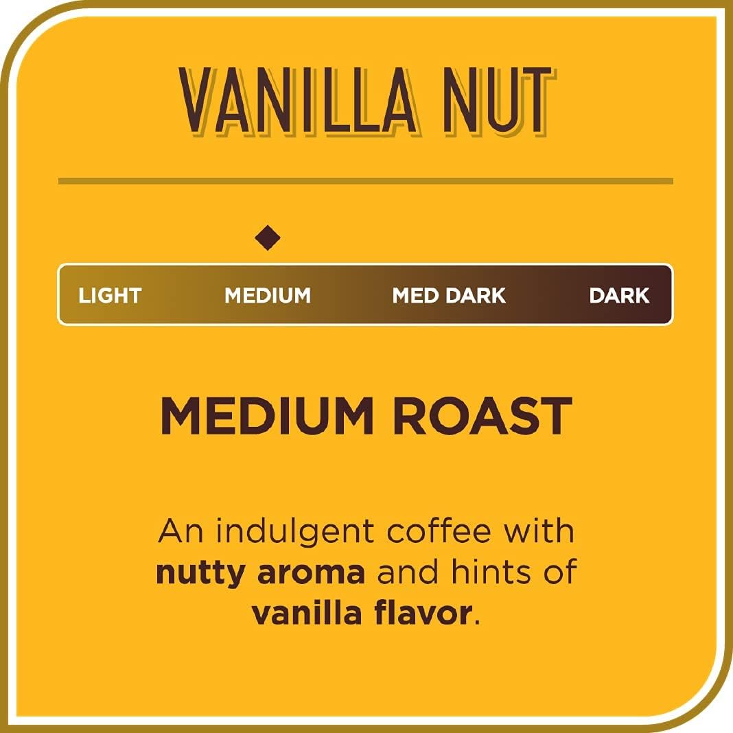 Don Francisco's Flavored Ground Coffee Bundle – Vanilla Nut & Caramel, Medium Roast, 100% Arabica, 2-Pack (12 oz Bags)
